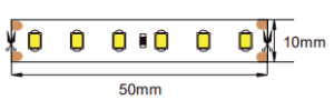 Dimensions Ruban LED 2835 pro - 22W - IP20