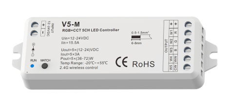 Mini-contrôleur Led - RGB +CCT RF